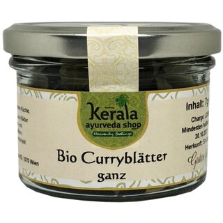 Bio Curryblätter ganz 7g Glas