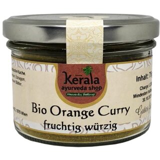 Bio Orange Curry fruchtig würzig 75g Glas