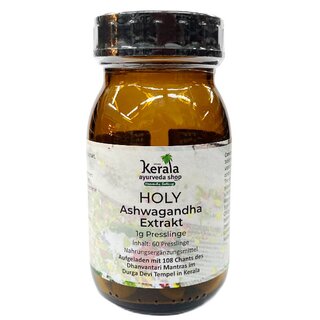 Holy Ashwagandha 1g ,Extrakt  60   Hohes Potenzial Presslinge