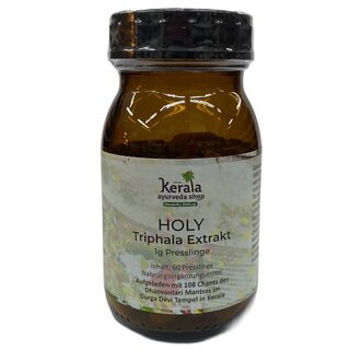 Holy Thriphala 1g, Extrakt  60  Hohes Potenzial Presslinge